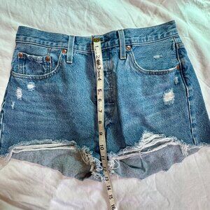 Free People Levis 501 Denim Shorts